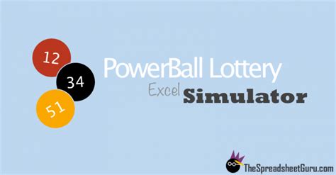 Excel PowerBall Lottery Simulator Spreadsheet.